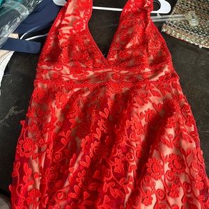 Red detail dress from Shein - XL